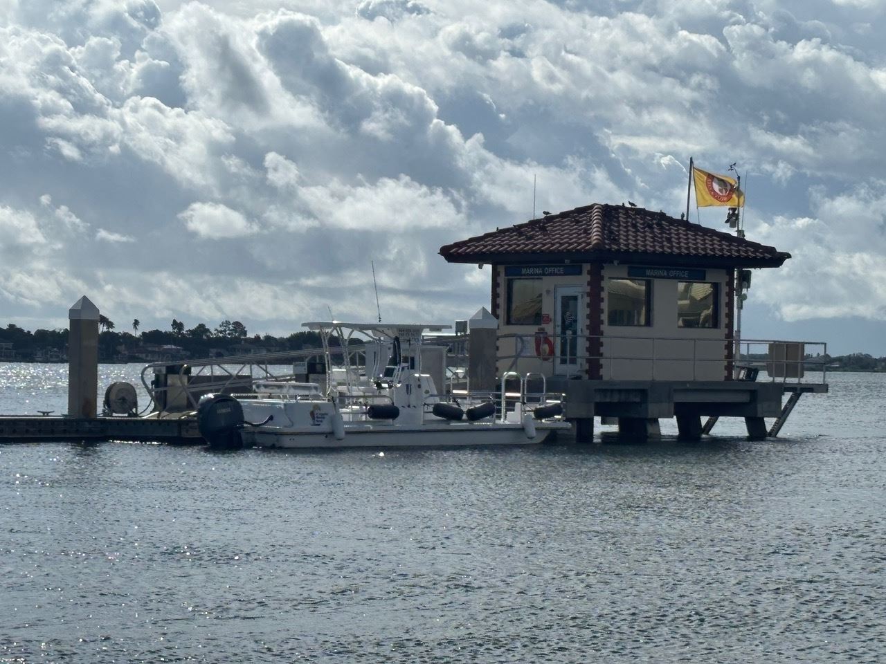 marina Fuel dock and launch service boat