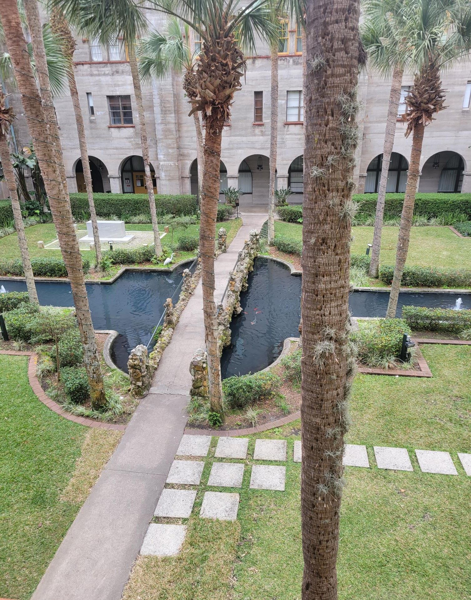 The Lightner Courtyard is pictured.